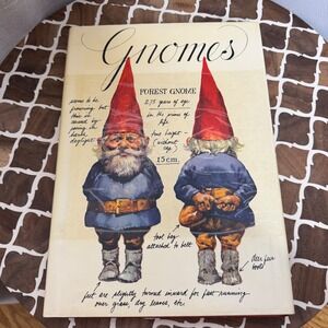 Gnomes Book Wil Huygen Rien Poortvliet Illustrated Hardcover 1977 First‎ Edition